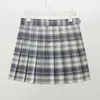 Skirts Plaid Women Pleated High Waist Female Mini Skirt Harajuku A-Line Ladies Girls Short Fashion Cute Woman