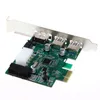 Freeshipping Hot Desktop 3 Port USB 30 20 Pin Power ESATA PCI Express Adapter Controller Karte Najns