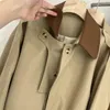 Женские куртки из искусственного меха на весну и осень, женские винтажные классические BF темпераментные уличные одежды, укороченная верхняя одежда в стиле офисной леди, пэчворк 231109
