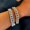 Hot Sale Brilliant Moissanite Bracelet Hip Hop Jewelry In Sterling Sier With Solid Gold Plating