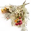 装飾的な花2pcs花瓶のためのドライフラワーブーケ/菊の家の装飾花のアレンジリビングルームモダン