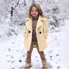 Jackets 2-6 jaar Kids Boy Girl Warm Fleece Outerwear Peuter Baby Meisjes Winter Winddichte Dikke jas Jasbont Buiten Katoen Katoen