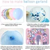 Feestdecoratie geslacht onthul macaron blauw roze verjaardag ballonnen globos jongen of meisje baby shower arche ballon jubileum