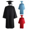 Doopjurken Geweldige lichtgewicht academische jurk set kwast mortarboard set unisex academische hoed set voor diploma -uitreiking 230408