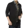 Abiti da uomo Blazer da uomo Blazer Primavera Autunno Cotone Giacche di jeans Business Casual Slim Fit Tinta unita Capispalla Cappotto maschile M5XL Vendita 231109