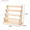 Jewelry Boxes Wood Jewelry Bracelet Storage Chain Display Holder Removable T-Bar Rack Organizer Stand For Desk Q231109