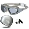 Lunettes de natation pour adultes Lunettes de natation professionnelles pour hommes Femmes Anti-buée Lunettes de piscine étanches arène Lunettes de natation Masques de plongée P230408