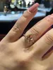 Luksusowe pierścionki zespołowe Women Wedding Rings Fashion Stamstone Rings For Women Jewelry Diamond Pierścień Mosang na wesele