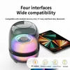 Głośniki komputerowe Lenovo Wireless Bluetooth RGB głośnik do biurowy komputer komputerowy stereo stereo lampki lampka lampka głośne głośniki o dużej mocy som yq231103