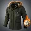 Men's Jackets Cozy Men Winter Coat Zipper Closure Comfortable Windbreaker Autumn Jacket Hooded