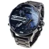 Armbandsur Big Dial Men Watch Luxury Sport Watches For Man Relogio Masculino Full Steel Business Quartz Montre Erkek Kol Saati 231109