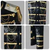 Mens Suits Blazers Sequin Embellished Blazer Jacket Men Stage Party Suit Military Dress Tuxedo Singer Show DJ Costume Homme 231109