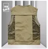 Men's Vests Sleeveless Jacket Fashion Fishing For Pocket Pography Waistcoat Casual Spring Autumn Outdoors Military Black 2023 231109