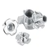 Freeshipping 500pcs Wholesale Useful Tool Parts Zinc Plated Carbon Steel T Nut Four-Pronged Tee Nuts For Woodworking Furniture Dtqtj