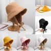 Chapeaux à larges bords Chapeaux de seau Chapeau de pêcheur en fourrure d'agneau Chapeau de fourrure chaud pour femme Protection des oreilles Hommes et femmes Chapeau de seau Chapeau de soleil en plein air Chapeau Panama 230408