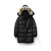 Designer dames pufferjassen winterjas Canada jassen lang bont wol dik warm bont afneembare donsjack met capuchon rood doudoune femme uitloper jassen voor dames 02