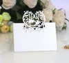 Wedding Decorations Laser Cut Place Cards With Hearts Paper Carving Name Cards For Party Table Seating