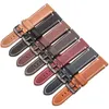 Watch Bands Oil Wax Cow Leather Watchbands For Galaxy Watch 3 4 5 Strap Men Thick 7 Colors Wrist Band 18mm 20mm 22mm 24mm Belt 231109