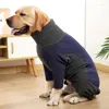 Abbigliamento per cani Vestiti imbottiti in cotone per cani Pullover morbido a quattro zampe in pile caldo a prova di freddo medio e grande