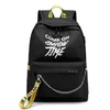 USB Hip Hop Dames Rugzak Mode Witte Vrouwen Tassen Hoge Kwaliteit Grote Capaciteit Student Tas Casual Reizen Backpacks229f