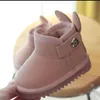 Botas de nieve para niños, nuevas suelas suaves acolchadas de felpa para invierno, botas cortas cálidas para niños pequeños