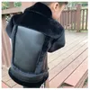 Jackets 3-13T Boys & Girls Plus Velvet Leather Jacket Winter Coat 2024 Fur One Thick Warm Pu For Children