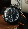 Montre de luxe pour hommes, tous les cadrans, marque de travail, deux yeux, 42mm, horloge entièrement fonctionnelle, bracelet en nylon, calendrier à Quartz, toutes les montres à tiques à balayage du crime