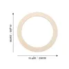 Decorative Flowers 5 Pcs Round Wreath Loop Wedding Making Frames Flower Garland Wood Circle Backdrop Stand