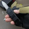 Högkvalitativ liten MT UT Auto Tactical Knife VG10 Damascus Steel Blade CNC 6061-T6 Handtag EDC Gift Knives med nylonpåse