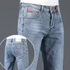 Jeans pour hommes Marque de mode Slim Gris Bleu Skinny Jeans Hommes Business Casual Classique Coton Tendance Élastique Jeunes Crayon Denim Pantalon 231108