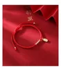 Charm Bracelets Handmade Vintage Chinese Style Red Bracelet For Women Lucky Accessories Gifts