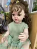 Dolls NPK 55CM Full Body Soft Silicone Lifelike Real Touch Reborn Baby Girl Lovely Betty With Little Wavy Hair Toddler Princess Doll 231109