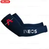 ذراع الساق Team Team INEOS GRENADIER TRAGERS أسود UV TENCE CANCLING ARM أكثر دفئا بالدراجة الدراجة التنفس الجري دراجة الساق الساق 231109