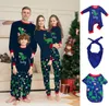 Família combinando roupas pijamas de natal conjunto cervos mãe crianças adulto bebê roupas de natal 231109