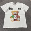 moschino Italy Brands Colors t Shirts Plush Bear Letter Graphic Print Leisure Fashion Quality Couple Designer Black White Mens Womans Clothing Tee Tops IZ5V