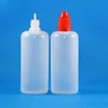 120ML 100 Pcs/Lot LDPE Plastic Dropper Bottles With Child Proof safe Caps & Tips juice bottle match Short nipples