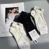 Designer GU Lettre Chaussettes Basses Pour Hommes Femmes Printemps Eté Respirant Noir Blanc Chaussettes Courtes Unisexe