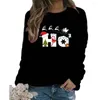 Felpe con cappuccio da donna Versione Felpa versatile Simpatico cartone animato stampato Inverno Caldo Casual Allentato Tendenza Top Abbigliamento