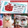 Wrap Prezent 500pcs Wesołych Świąt Snowman Old Man Ticker Pudełko ZAPALETOWANE