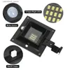 Luzes de parede solares 4 PCS PIR Sensor de movimento Luz de parede Luzes brancas frias de calha Lâmpada externa LED Lâmpada de parede solar para jardim Rua Quintal Segurança Q231109