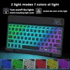 Keyboards Keyboards 10 Inch Portable Mute Office Keyboard for Android and Windows Mini 7 Colorful Illuminated Wireless Bluetooth Keyboard R231109