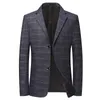 Mens Suits Blazers Boutique mode Bekväma affärer Casual Korean Style British Dress Wedding Single Western Suft Jacket 231109