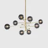 Lampes suspendues Moderne Led Nordic Crystal Kitchen Island Glass Light Luxury Designer