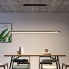 Lâmpadas pendentes Mesa de jantar moderna LED Dimmable for Room Cozinha Bar Bar lustre de lustre de decoração de casa sondagem pendurada