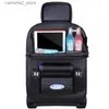 Auto Organizer Autostoel Terug Organisator Pu Lederen Pad Tas Auto Organizer Opvouwbare Tafel Lade Reis Opbergtas Auto Accessoires Q231109