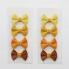 Hair Accessories 8PCS/Sets Plush Fabric Multicolor Bows Suit Kids Clips Cute Daily Color Hairpins Headwear Girls Hairgrips
