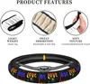 Steering Wheel Covers Love Is LGBT Cover Universal 15 Inch Car Accessories Anti-Slip Breathable Elastic Truck Protector