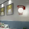 Wall Lamps Modern Creative European Style Living Foyer Bedroom Office Study Children's Room Personalized Basketball Lights