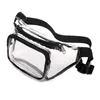 Sacs de taille unisexe, sac banane transparent avec sangle réglable, sac à bandoulière Simple, pochette polyvalente étanche, jeux de sport de Festival