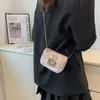 Omuz çantaları mini çantası 2023 yeni tarzı yabancı stil kadın zincir çantası tek omuz kırmızı çanta kare bagcatlin_fashion_bags